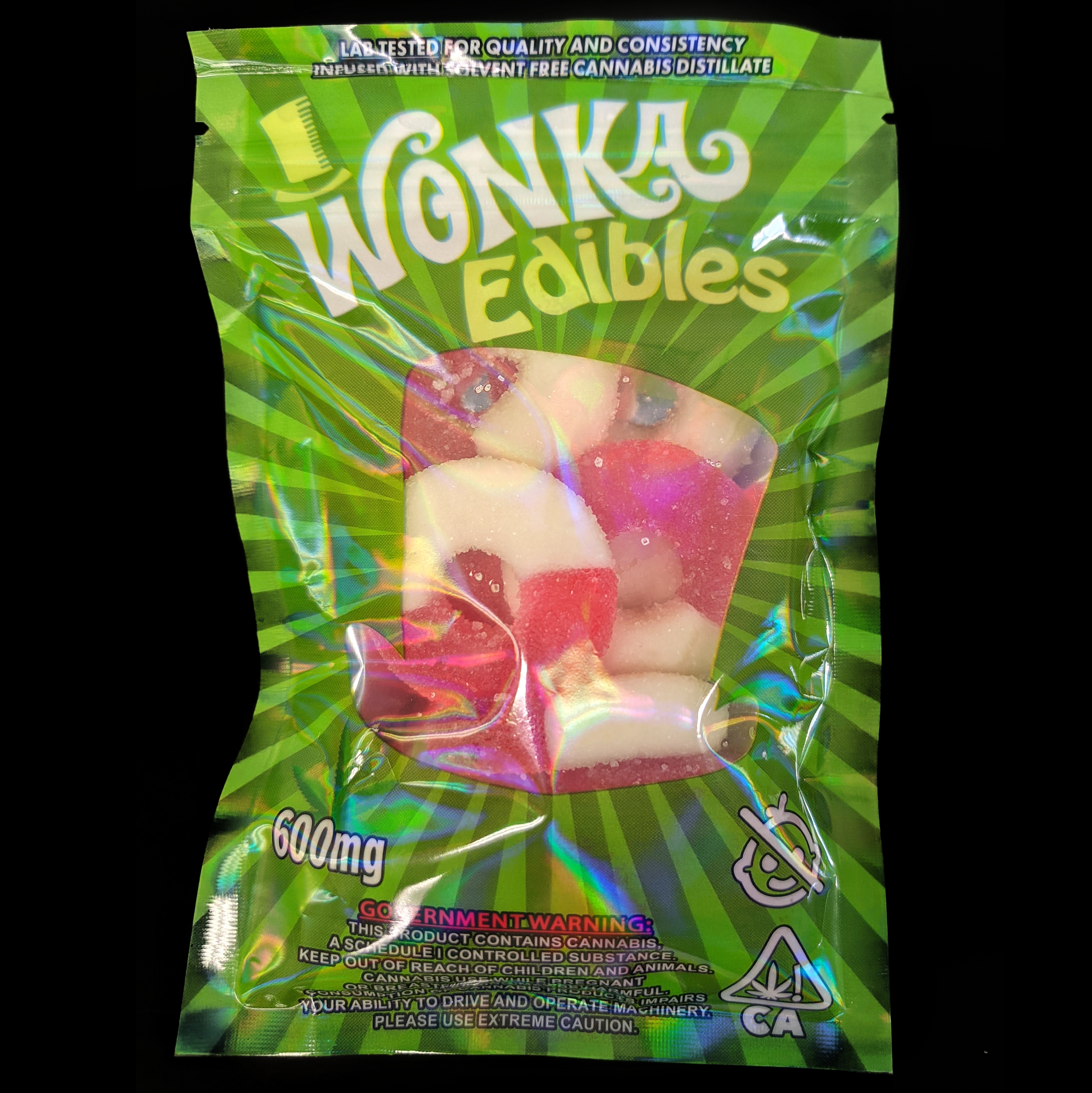Wonka Edibles Strawberry Rings – 600mg $15