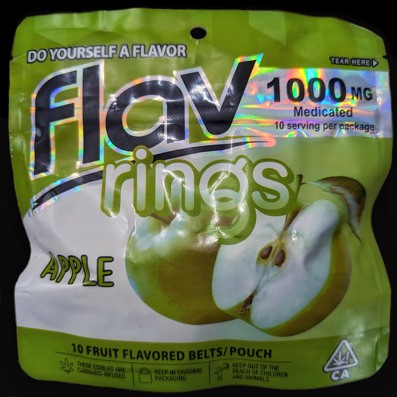 Flav Apple Rings – 1000mg $20
